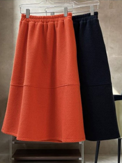 Plump Flared Long Skirt HL4217