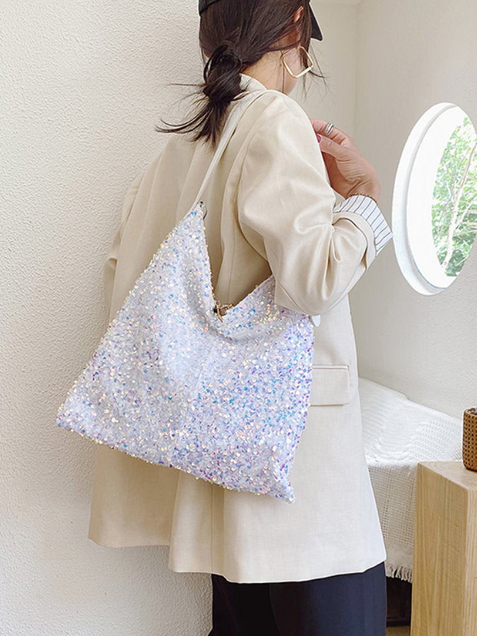 Mixed Sequins Shoulder Bag_HL3853