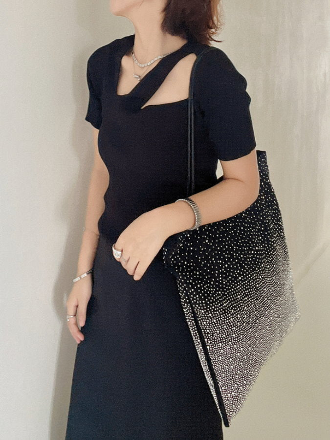 Glade Rhinestone Shoulder Bag HL3980