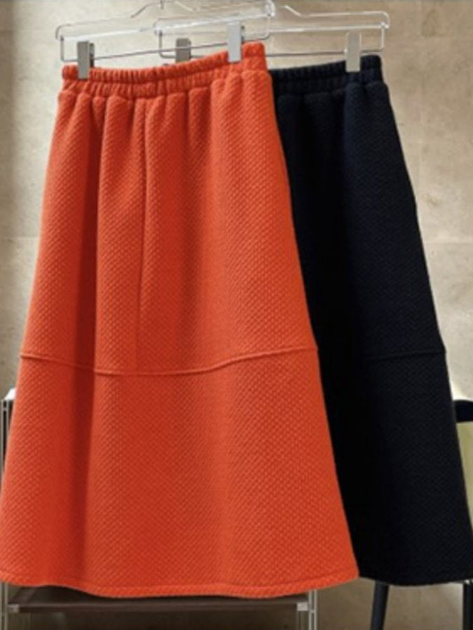 Plump Flared Long Skirt HL4217