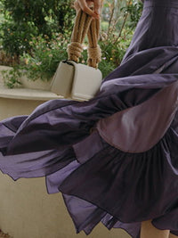 Random Flare Purple Skirt 9320