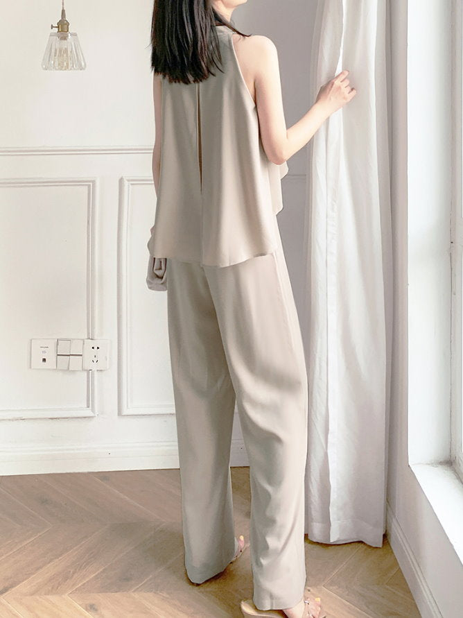 Back slit jumpsuit_9238