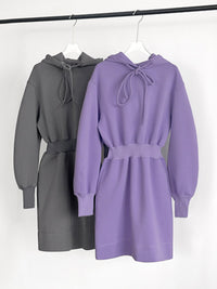 Waist Shape Hoodie Dress HL4280