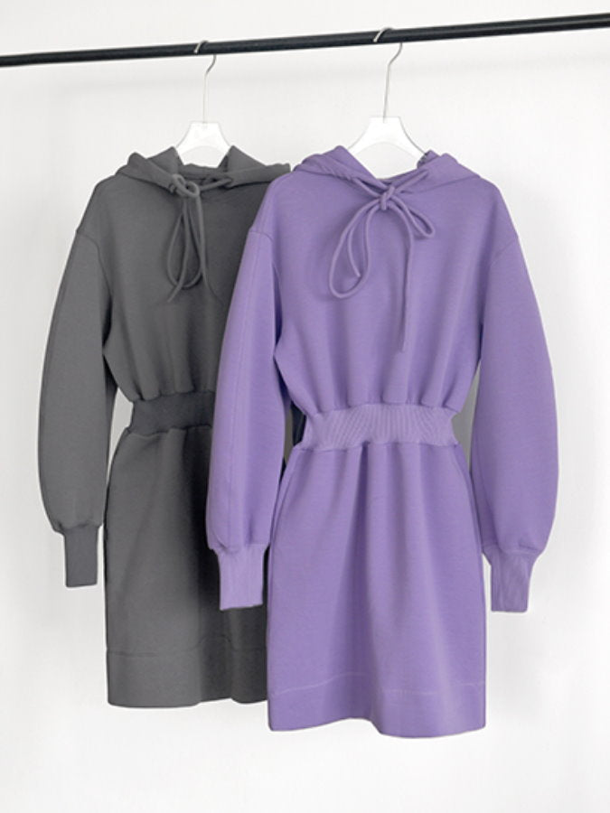 Waist Shape Hoodie Dress HL4280