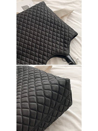 Quilted Shoulder Tote Bag_HL4156