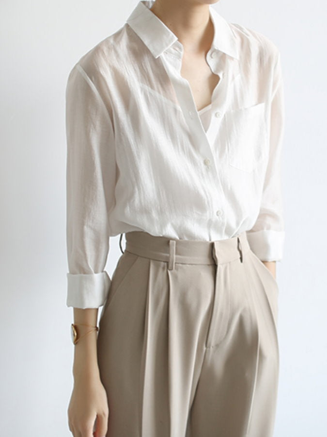 Waist Tuck Tapered Pants HL3597