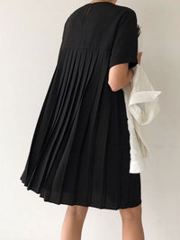 Back Pleated Mini Dress_HL3713