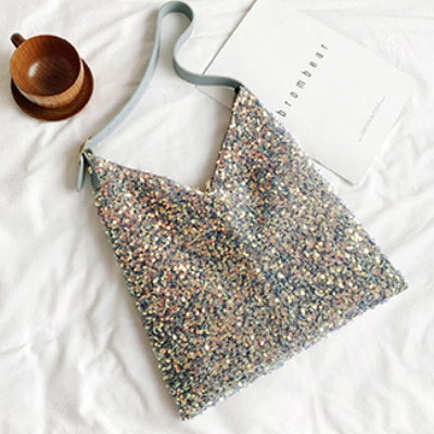 Mixed Sequins Shoulder Bag_HL3853