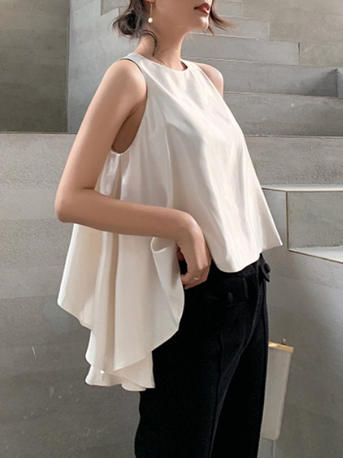 Side Draped Sleeveless_9210