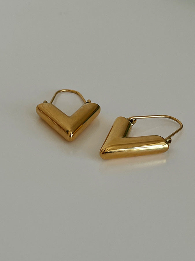 Triangle hook earrings H3366