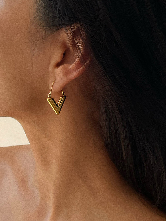 Triangle hook earrings H3366