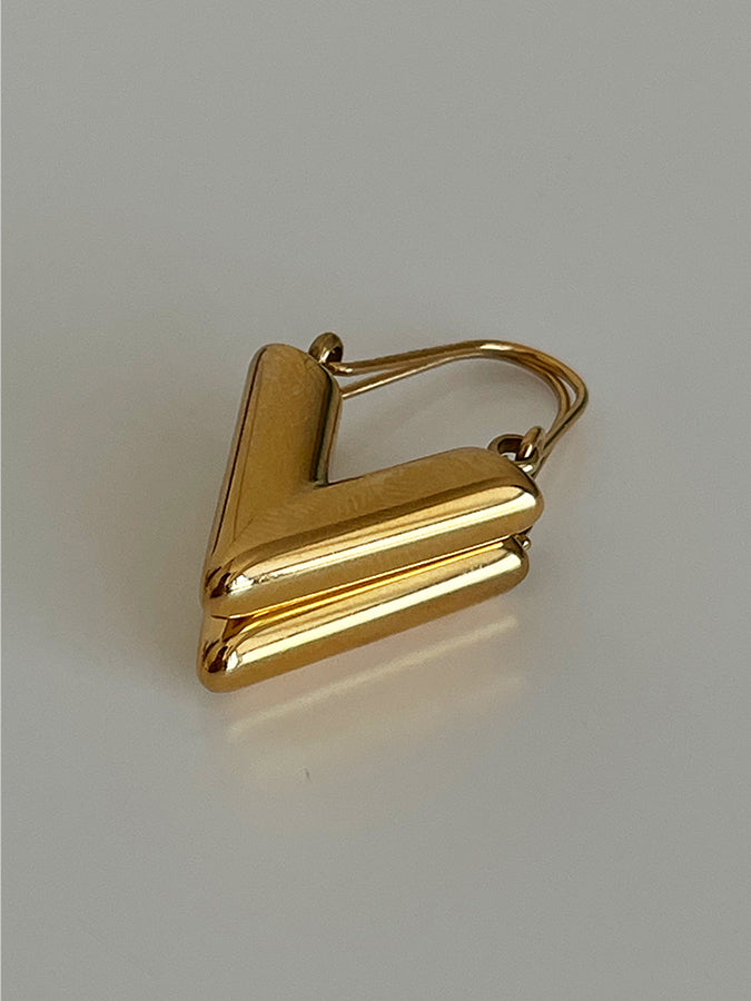 Triangle hook earrings H3366