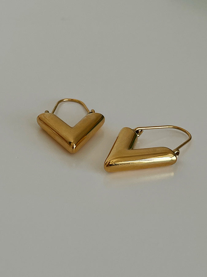 Triangle hook earrings H3366