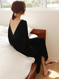 Draped Backchamps Middle Dress HL3618