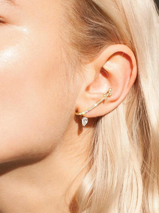 Oval design earrings 9142