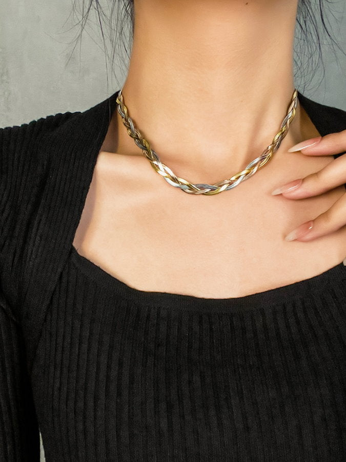 Blade design necklace HL9619
