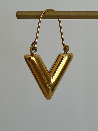 Triangle hook earrings H3366