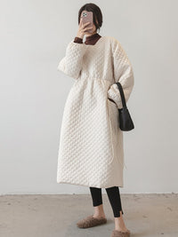 Quilted Pullover Coat HL3920