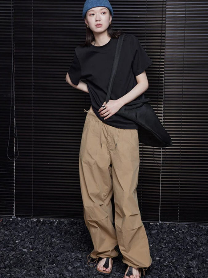 Parachute Wide Loose Pants_BDHL4395