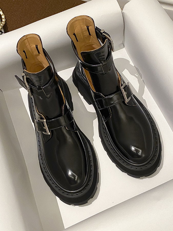 Buckle Belt Sandal Short Boots HL3963