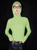 Wool Knitted Hoodie Sweater HL4180 - HELROUS