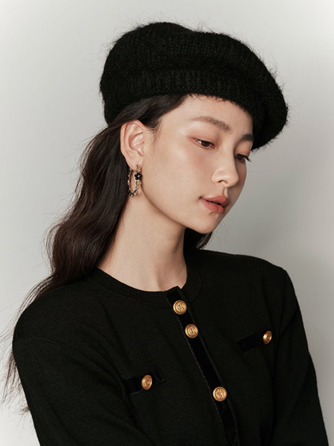 Wool Mohair Beret HL4173