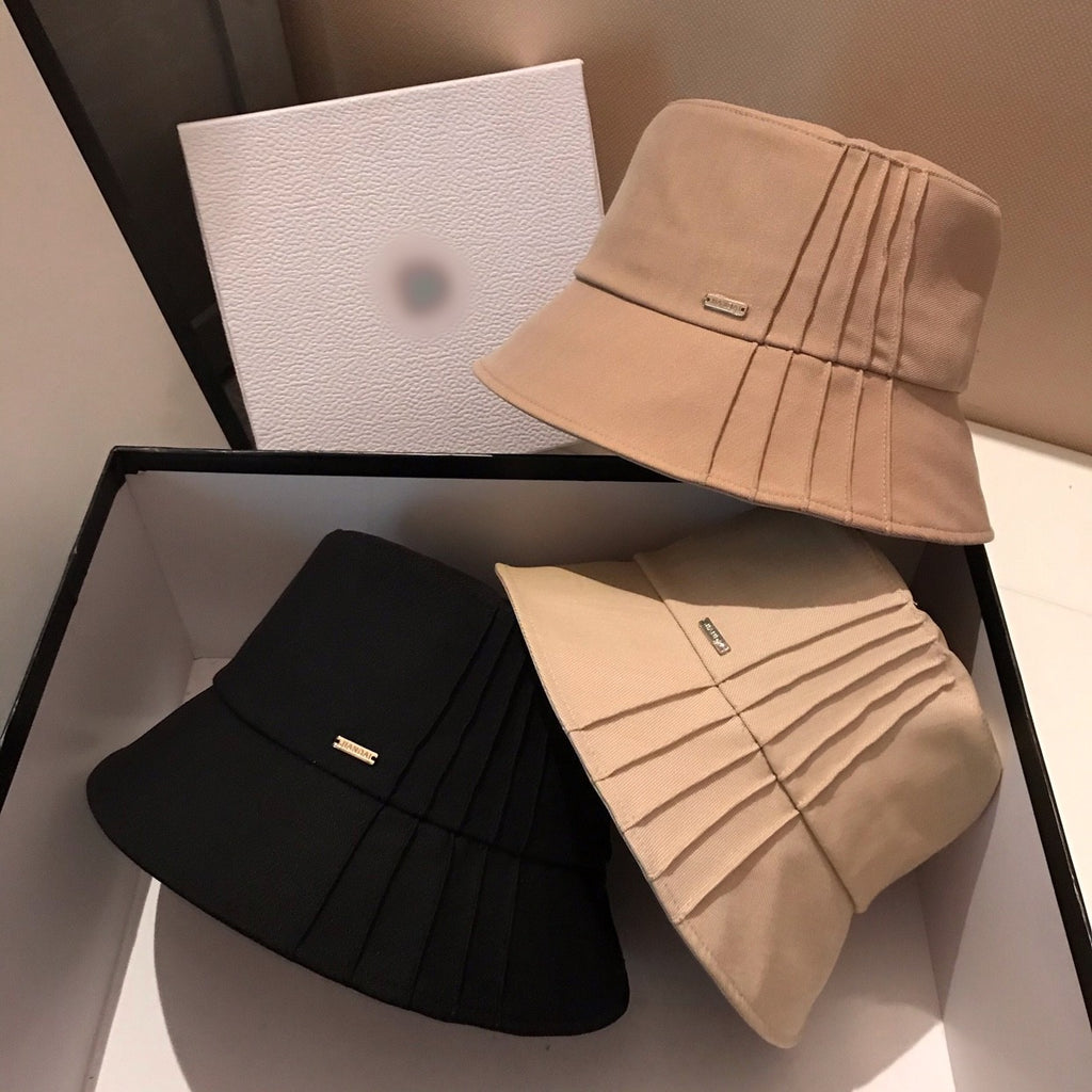 Pleated bucket hat H3346