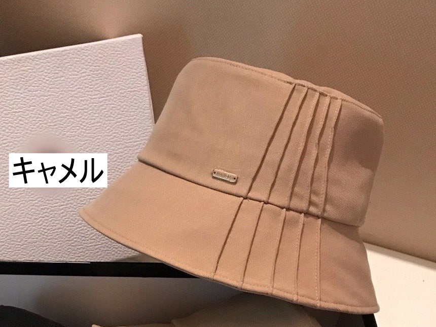 Pleated bucket hat H3346