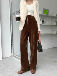 Center seam corduroy pants HL4130