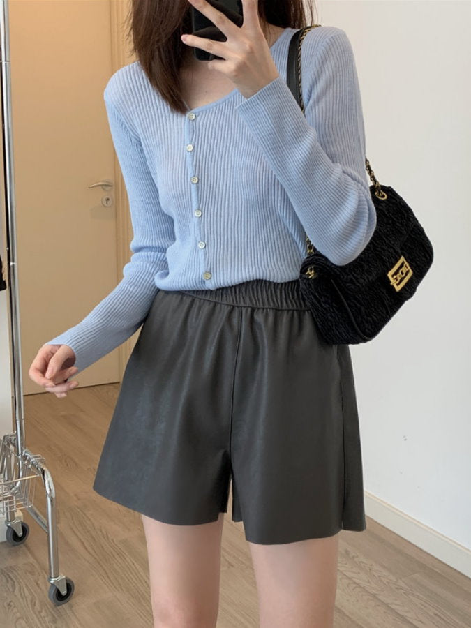 Eco-Leather Shorts HL4123