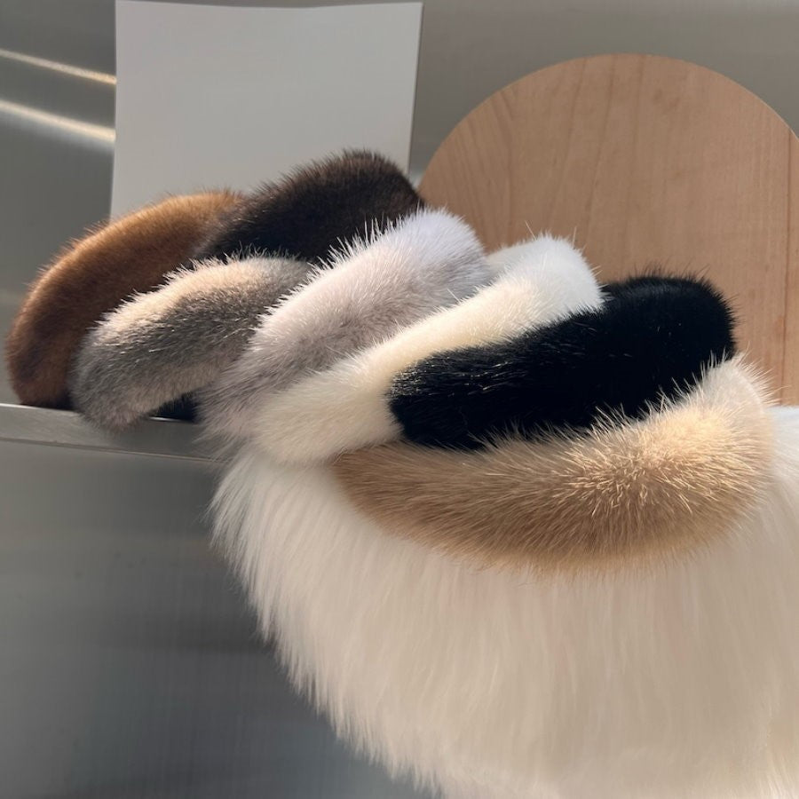 Faux fur catsuit HL4068