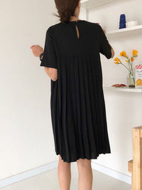 Back Pleated Mini Dress_HL3713