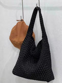 Braided one-handle bag with chain_BDHL4461 - HELROUS