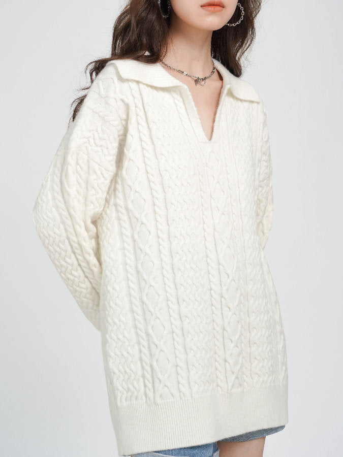 Skipper cable knit pullover HL4037