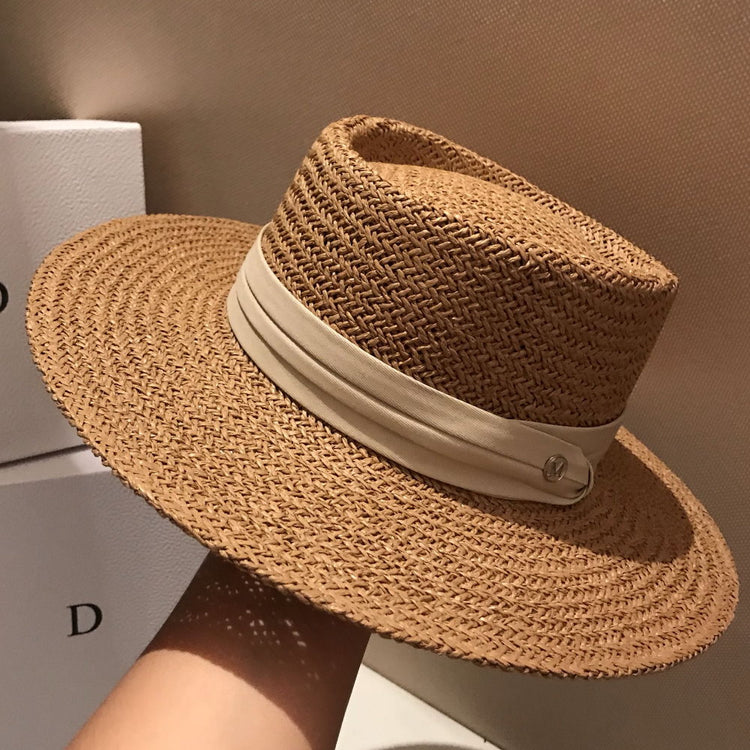 Ribbon Design Straw Hat 9009