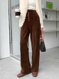 Center seam corduroy pants HL4130