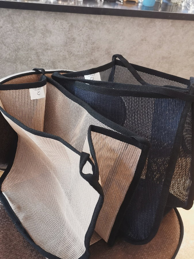 Piping mesh tote bag HL3567