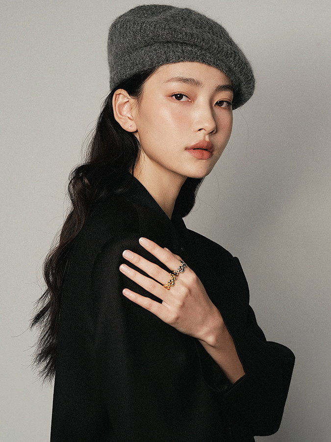 Wool Mohair Beret HL4173