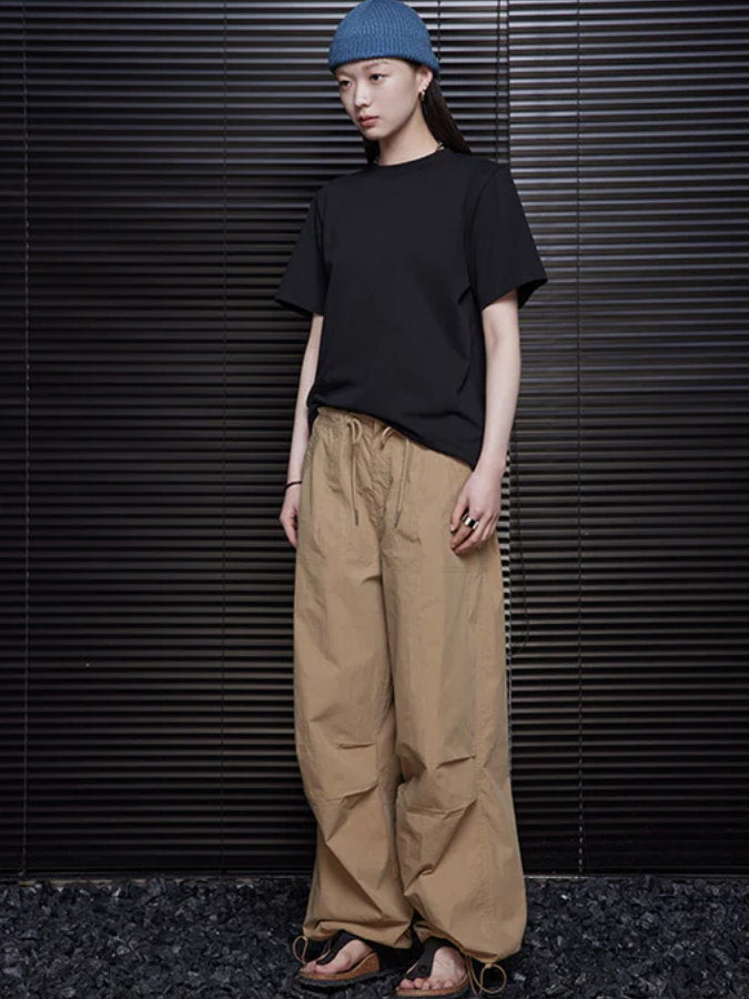 Parachute Wide Loose Pants_BDHL4395