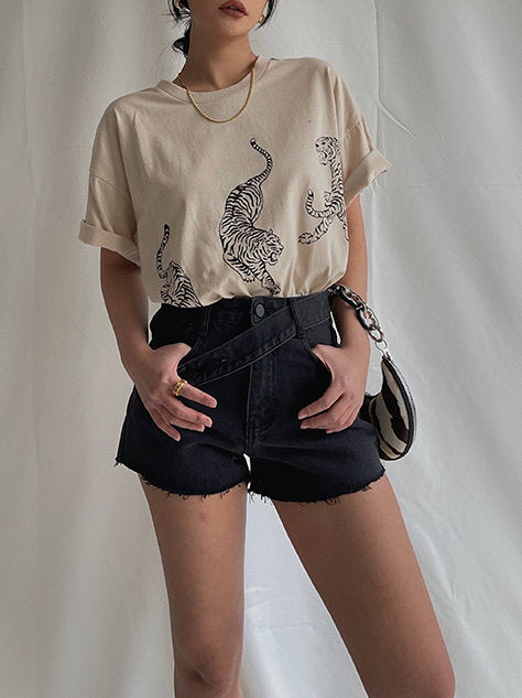 Tiger graphic T-shirt 9163