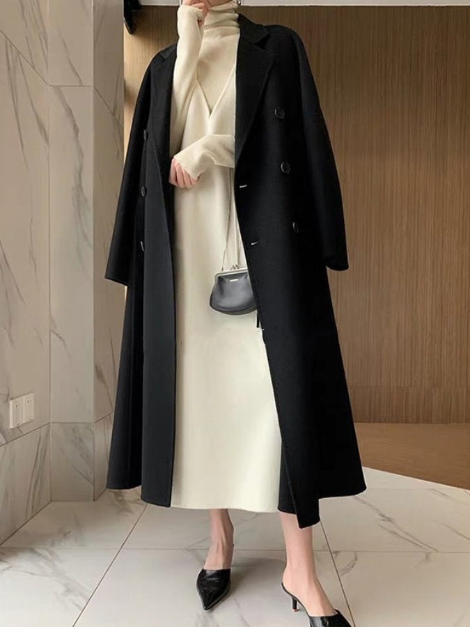 Sleeveless V-Neck Knit Dress_HL4155