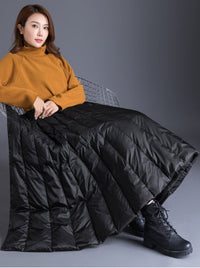 Quilted Down Wrap Skirt HL3830