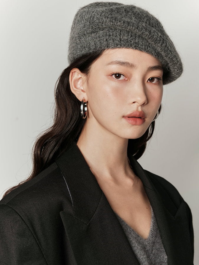Wool Mohair Beret HL4173