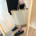 Canvas basket bag_5693