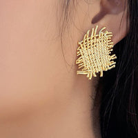 Mesh design earrings_5554