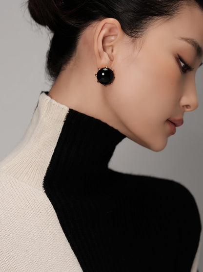 Black Onyx Earrings HL4168
