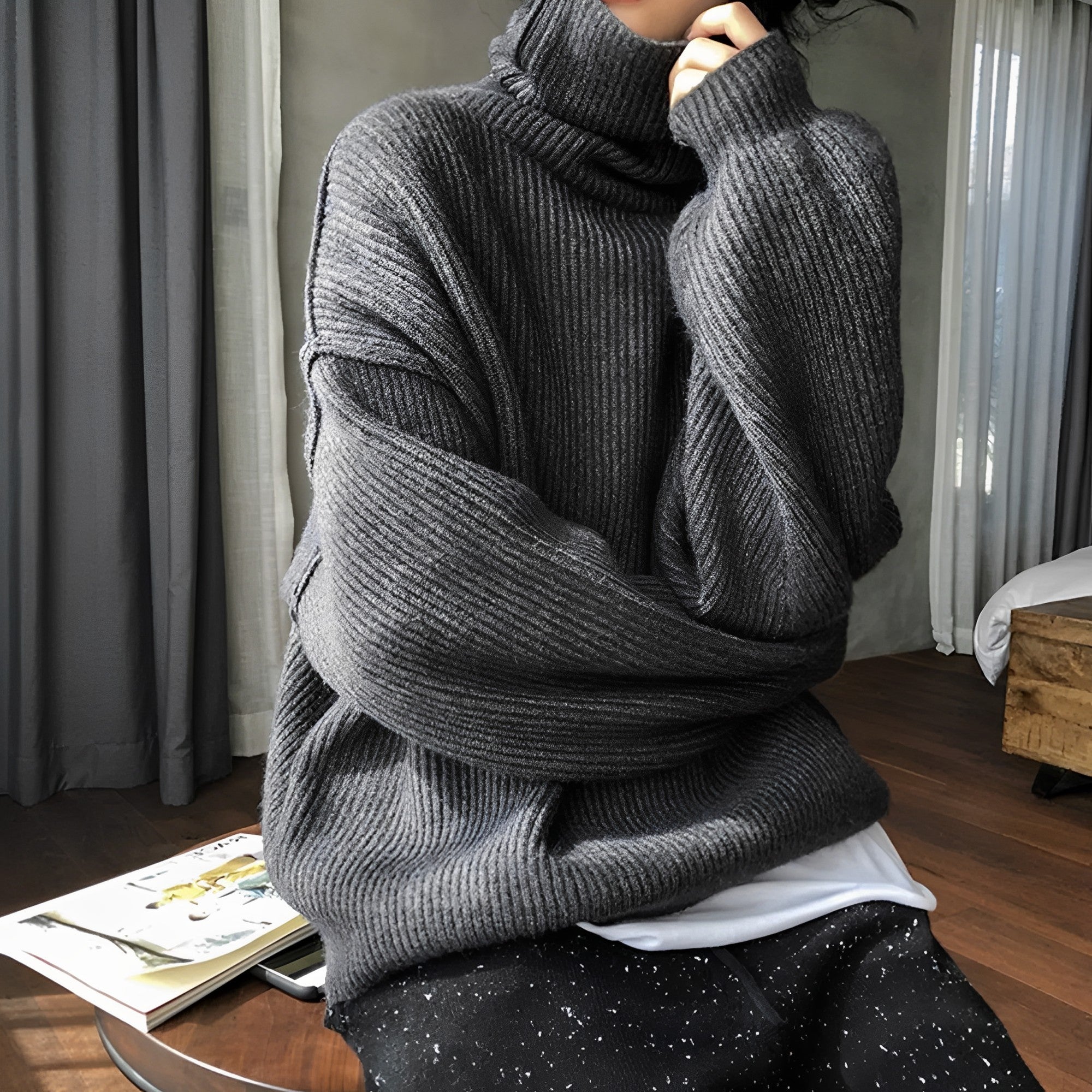 Loose Lazy Sweater_5409