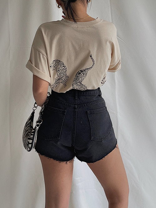 Tiger graphic T-shirt 9163