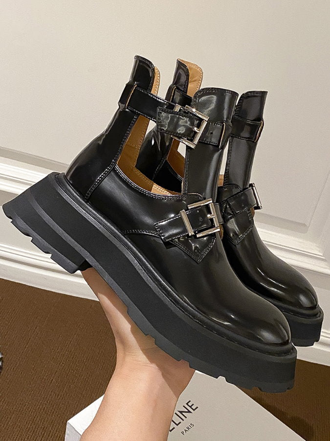 Buckle Belt Sandal Short Boots HL3963