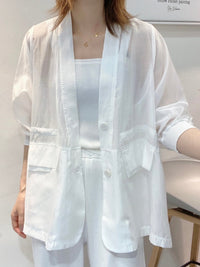 Sheer cardigan jacket_HL3575